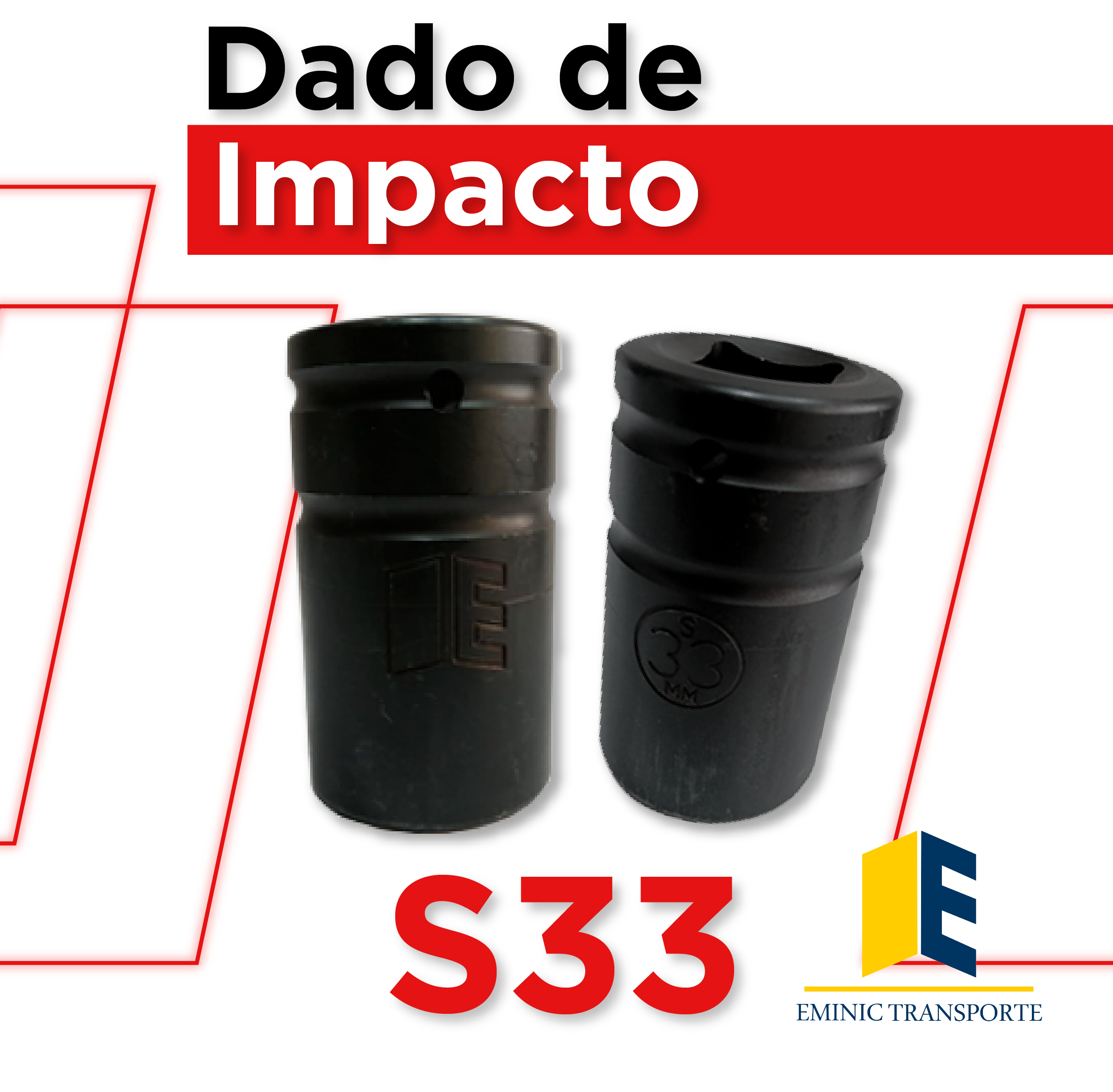 Dado de Impacto S33 (Acabado Pavonado)